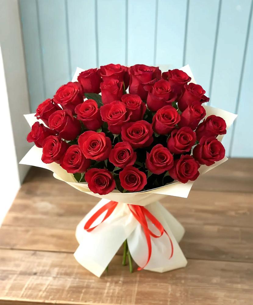 Букет 29 Красных роз в Поселок санатория Министерства Обороны