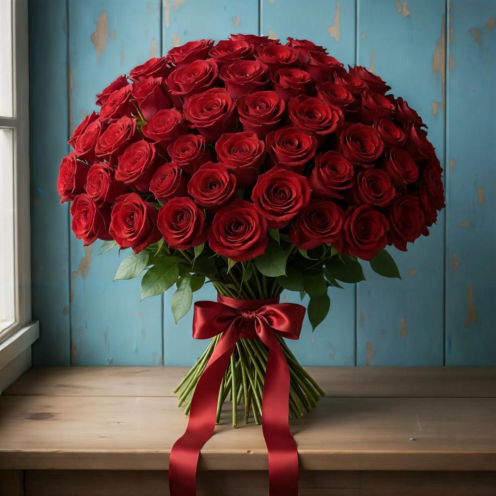 Букет Красные розы Блэк Меджик в Поселок санатория Министерства Обороны