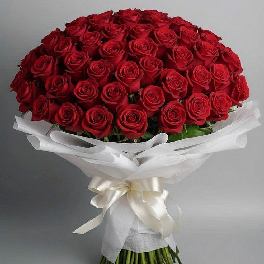 Букет 101 Красная роза Блэк Мэджик в Поселок санатория Министерства Обороны