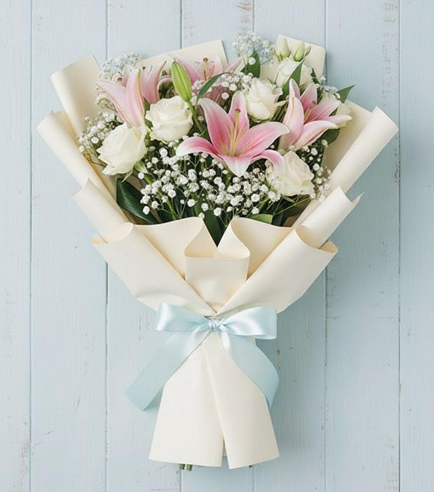 Букет цветов из: Лилии в Поселок санатория Министерства Обороны