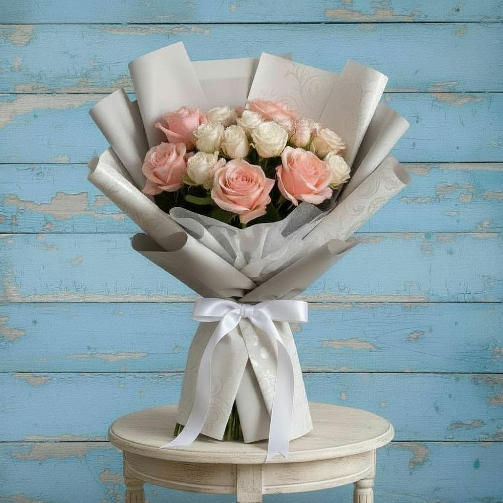 Букет цветов из: Розы в Поселок санатория Министерства Обороны