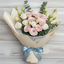 Букет цветов из:  Лизиантусы в Поселок санатория Министерства Обороны
