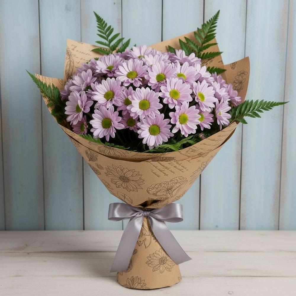 Букет цветов из: Хризантемы в Поселок санатория Министерства Обороны