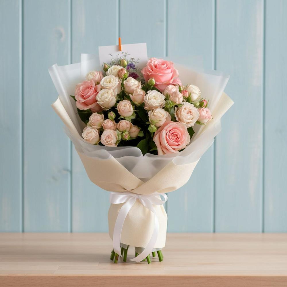 Букет цветов из: Розы в Поселок санатория Министерства Обороны