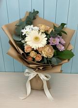 Букет цветов из:  Герберы и Хризантемы в Поселок санатория Министерства Обороны