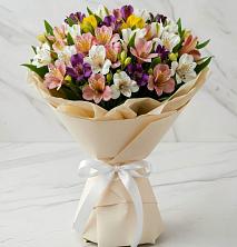 Букет цветов из:  Альстромерии в Поселок санатория Министерства Обороны
