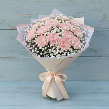 Букет цветов из:  Гвоздики в Поселок санатория Министерства Обороны