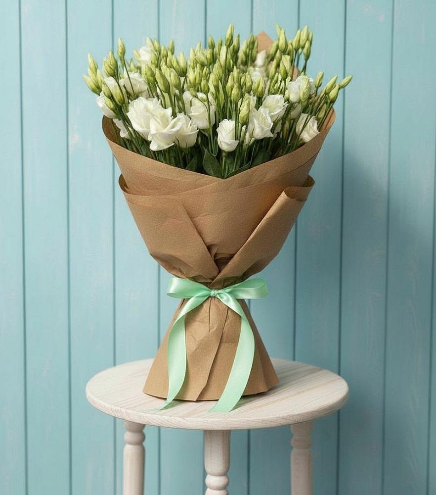 Букет цветов из: Лизиантусы в Поселок санатория Министерства Обороны