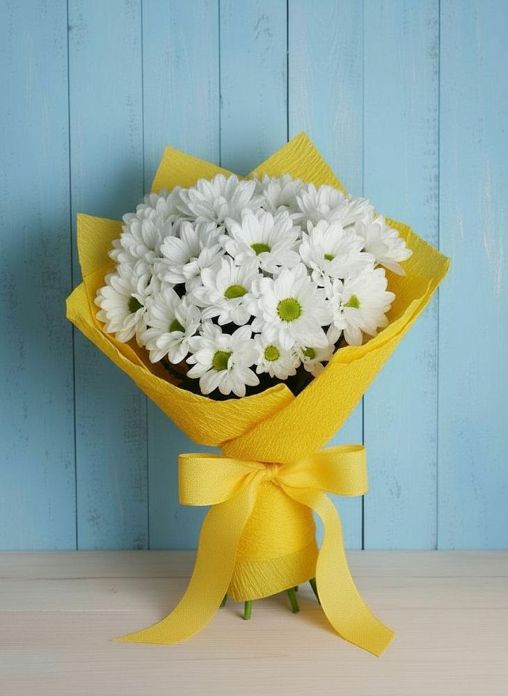 Букет цветов из: Хризантемы в Поселок санатория Министерства Обороны