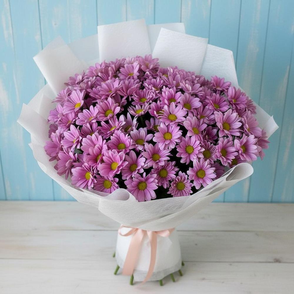 Букет цветов из: Хризантемы в Поселок санатория Министерства Обороны