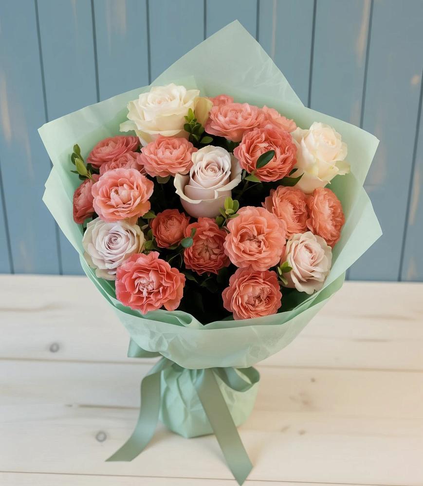 Букет цветов из: Розы в Поселок санатория Министерства Обороны