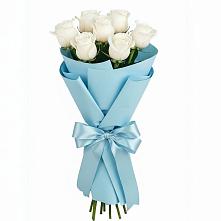 Букет 7 белых роз Проуд #REPLACE_PRED# Поселок санатория Министерства Обороны