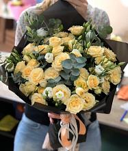 Букет цветов из:  Розы и Лизиантусы #REPLACE_PRED# Поселок санатория Министерства Обороны