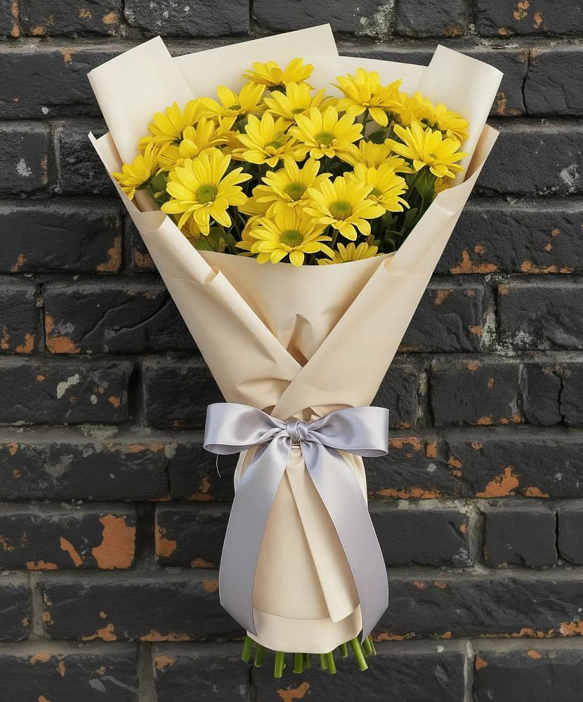 Букет цветов из: Хризантемы в Поселок санатория Министерства Обороны