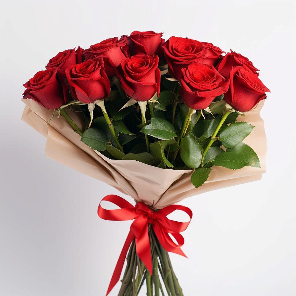 Букет 11 Красных роз Эдлесс Лав в Поселок санатория Министерства Обороны